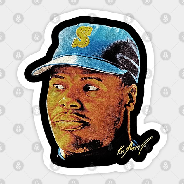 90s Baseball Ken Griffey Jr - Mariners - Classic Sticker by nicklower